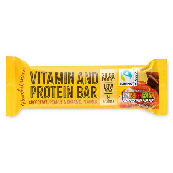 Harvest Morn Chocolate Peanut & Caramel Flavour Protein Bar 55g