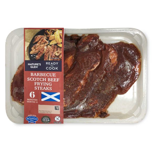 Nature's Glen Barbecue Scotch Beef Frying Steaks 360g