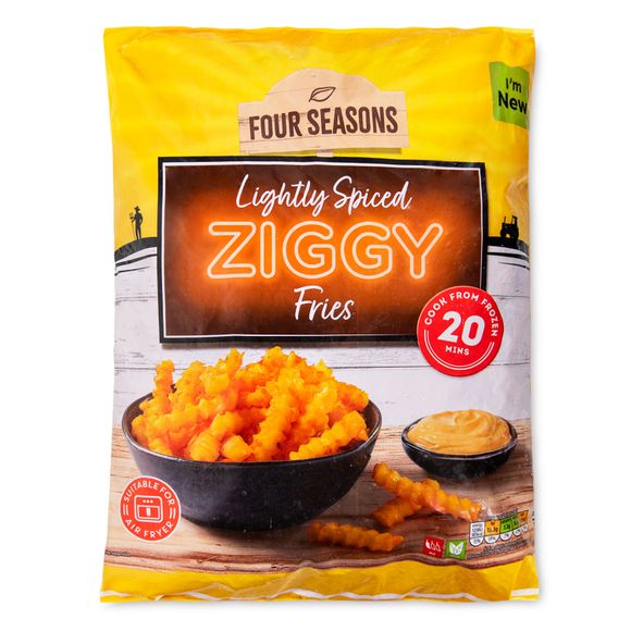 Four Seasons Lightly Spiced Ziggy Fries 750g