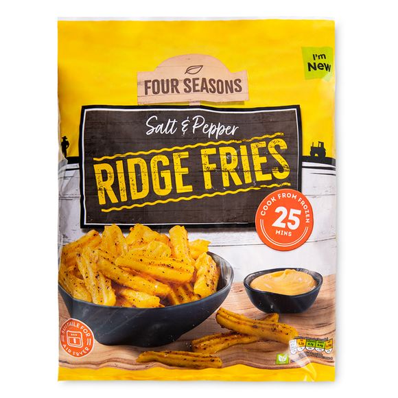 Four Seasons Salt & Pepper Ridge Fries 750g