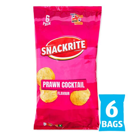 Snackrite Prawn Cocktail Crisps 6x25g