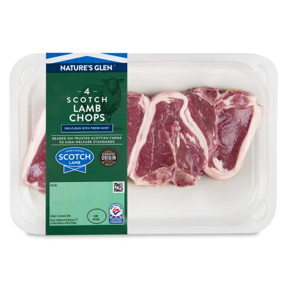 Nature's Glen Scotch Lamb Chops 340g/4 Pack