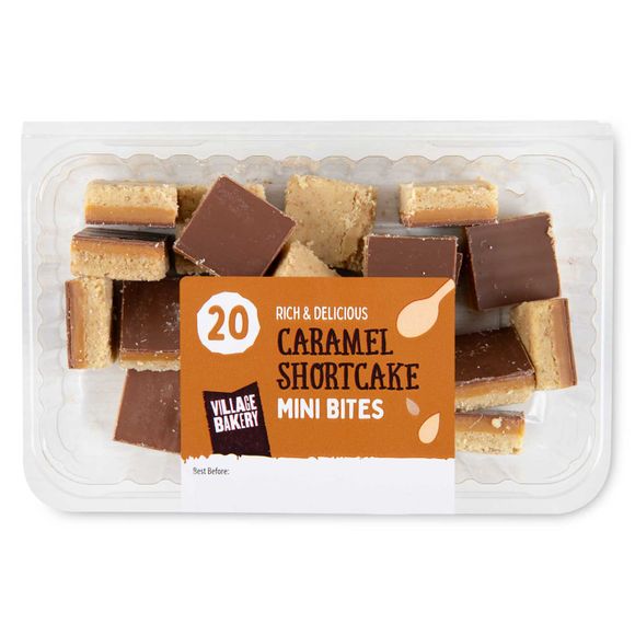 Village Bakery Caramel Shortcake Mini Bites 244g/20 Pack