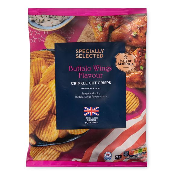 Specially Selected Buffalo Wings Handcooked Crisps 150g