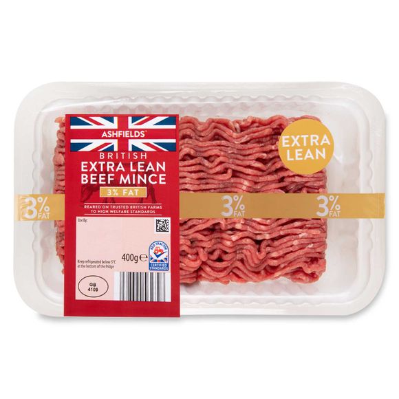 Ashfields British Extra Lean Beef Mince 400g