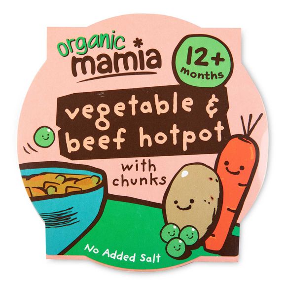 Mamia Organic Vegetable & Beef Hotpot Tray Meal 200g