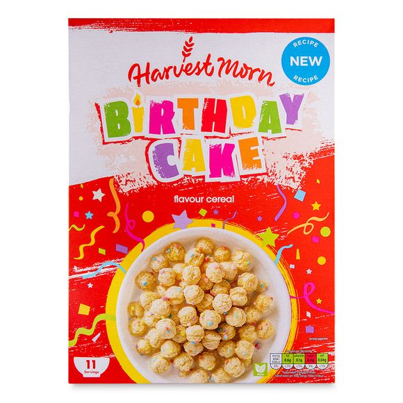 Harvest Morn Birthday Cake Flavour Cereal 350g