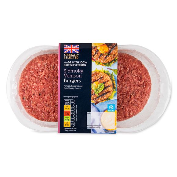 Specially Selected Smoky Venison Burgers 340g/2 Pack