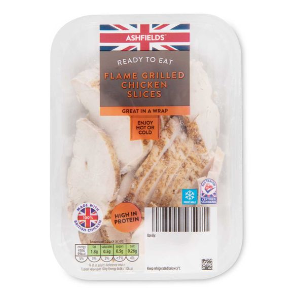 Ashfields Flame Grilled Chicken Slices 180g