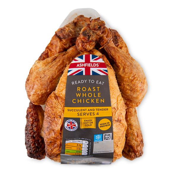 Ashfields Ready To Eat Roast Whole Chicken 0.95kg