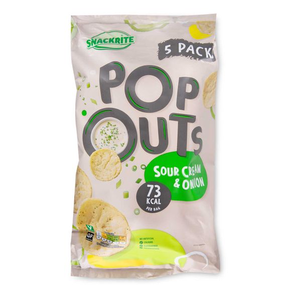 Snackrite Sour Cream Popouts 5x17g