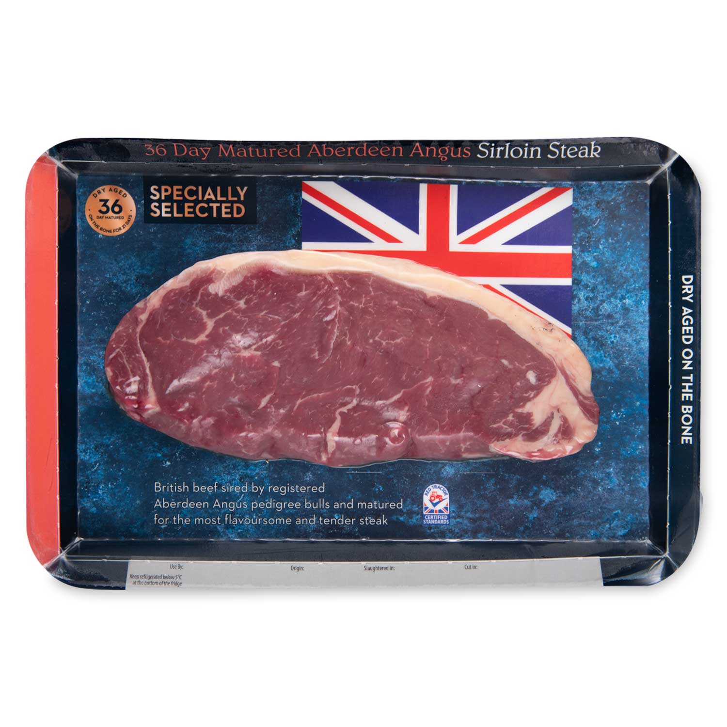 Specially Selected 36 Day Matured Aberdeen Angus Sirloin Steak 227g