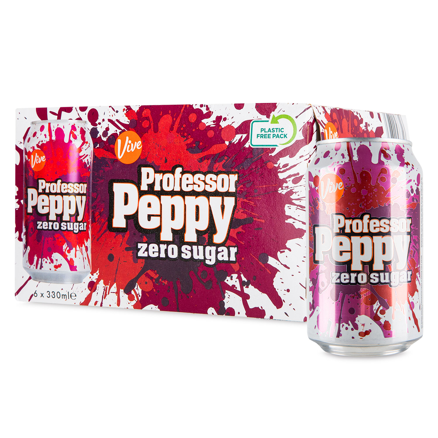 Vive Professor Peppy Zero Sugar 6x330ml