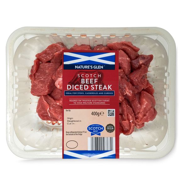 Nature's Glen Scotch Diced Beef 400g