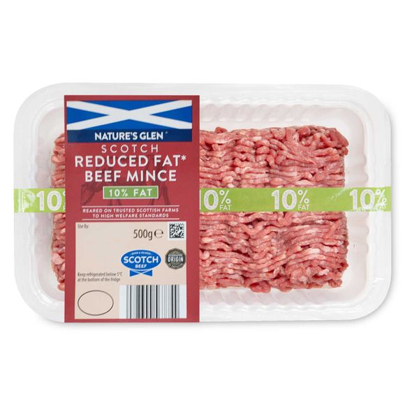 Nature's Glen Scotch Beef Mince 10% Fat 500g