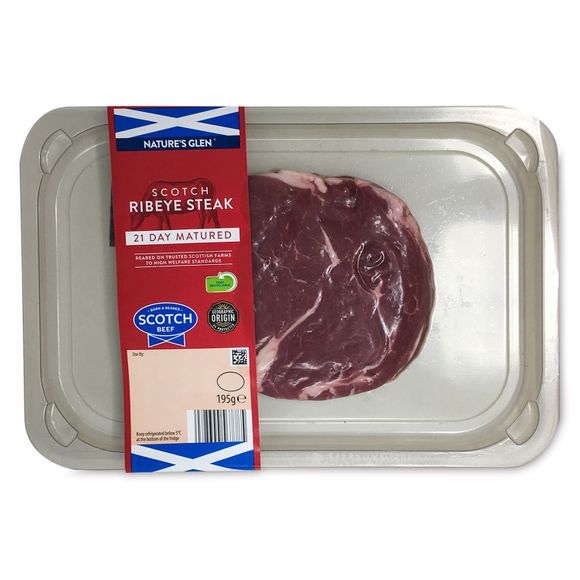 Nature's Glen 21 Day Matured Scotch Ribeye Steak 195g