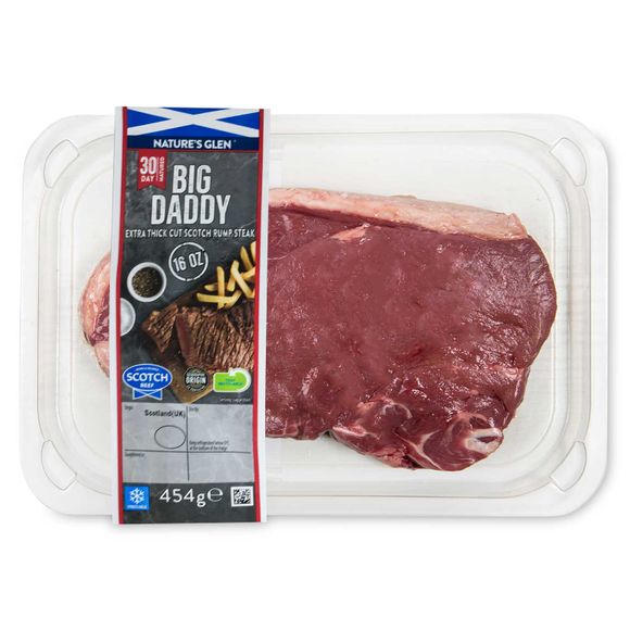 Nature's Glen 30 Day Matured Big Daddy Scotch Rump Steak 454g