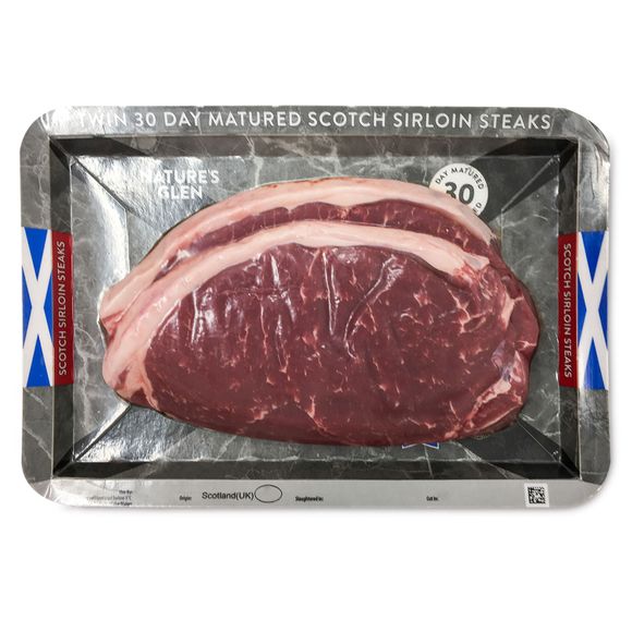 Nature's Glen 100% Scotch Sirloin Steaks 454g/2 Pack