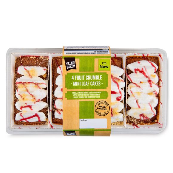 Village Bakery Fruit Crumble Mini Loaf Cakes 292g/4 Pack