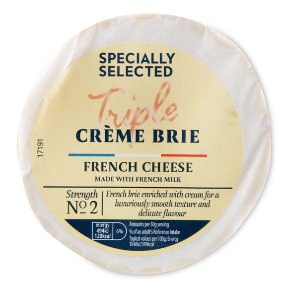 Specially Selected Triple Crème Brie French Cheese 185g