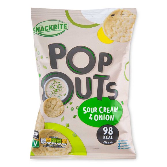 Snackrite Sour Cream Popouts 23g