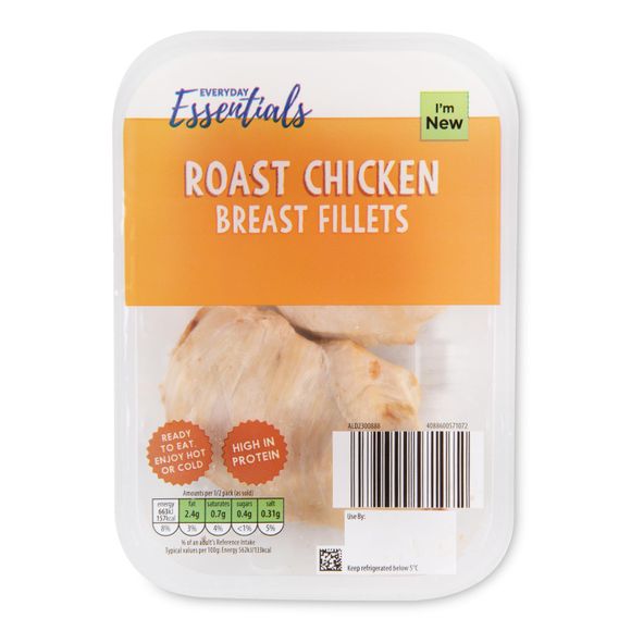 Everyday Essentials Roast Chicken Breast Fillets 235g