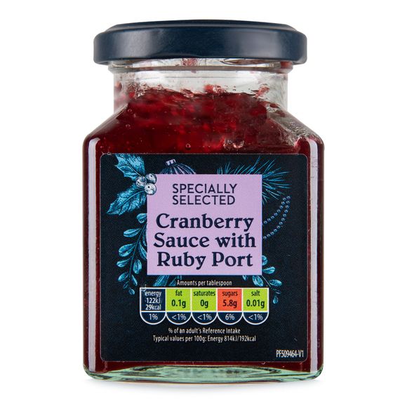 Specially Selected Cranberry Sauce With Ruby Port 215g - HelloSupermarket