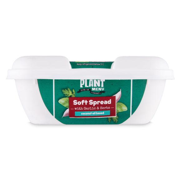 Plant Menu Soft Spread With Garlic & Herbs 170g