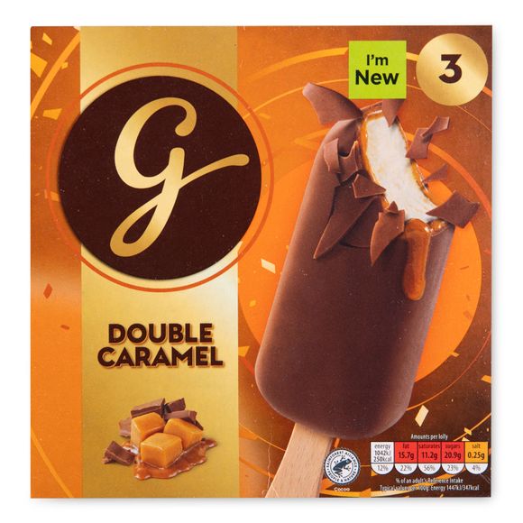 Gianni's Double Caramel Ice Cream 3x72g