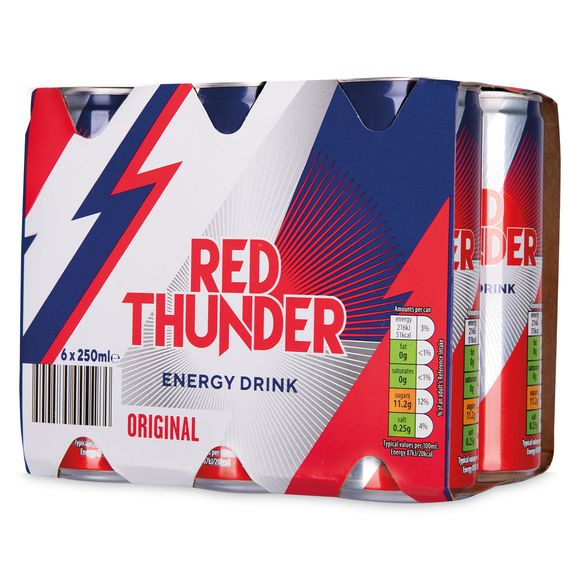 Red Thunder Energy Drink Original 6x250ml