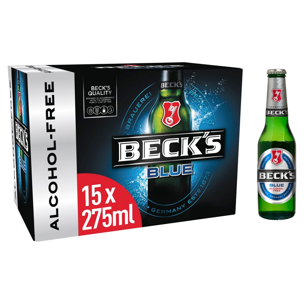 Beck's Blue Alcohol-Free Beer Bottles