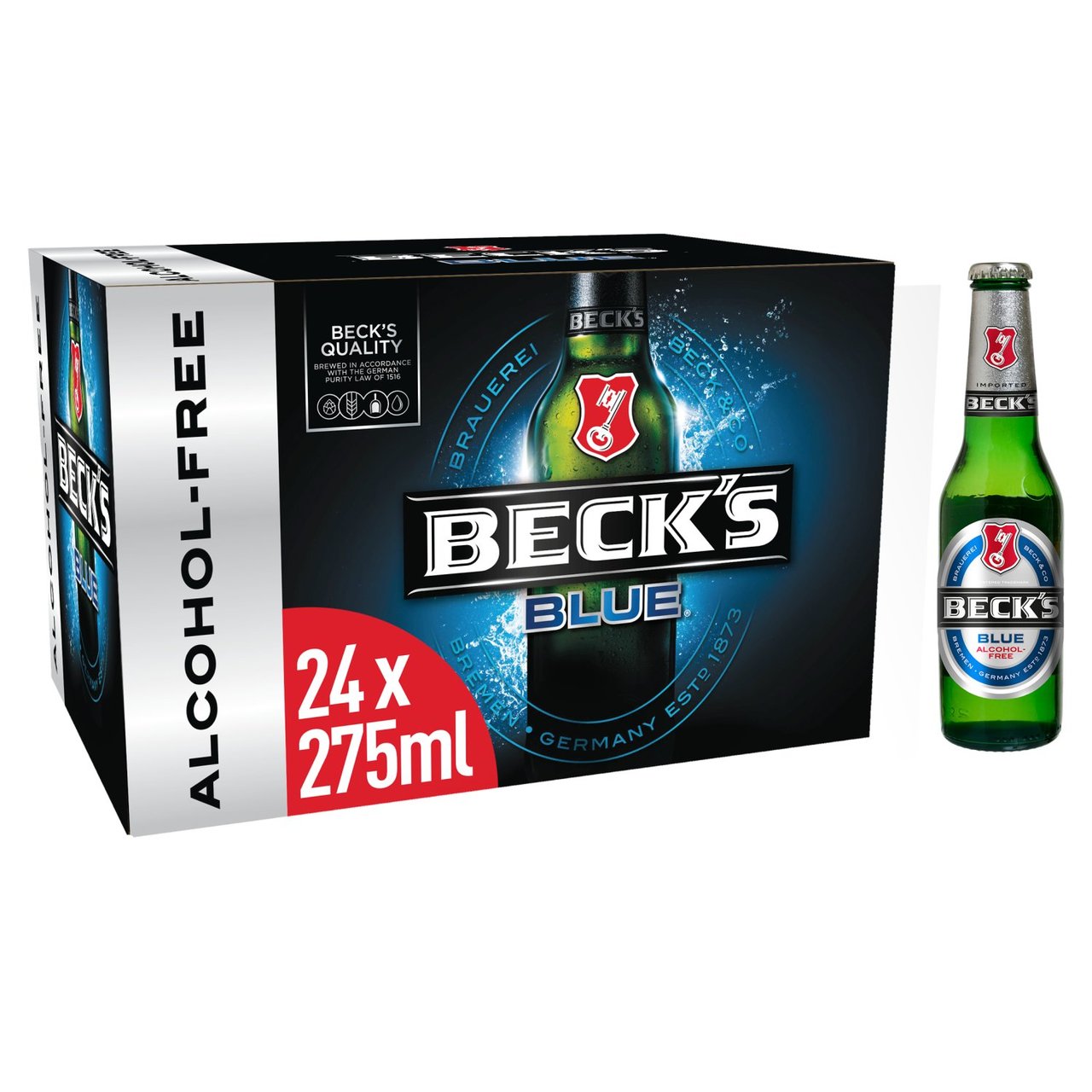 Beck's Blue Alcohol-Free Beer Bottles