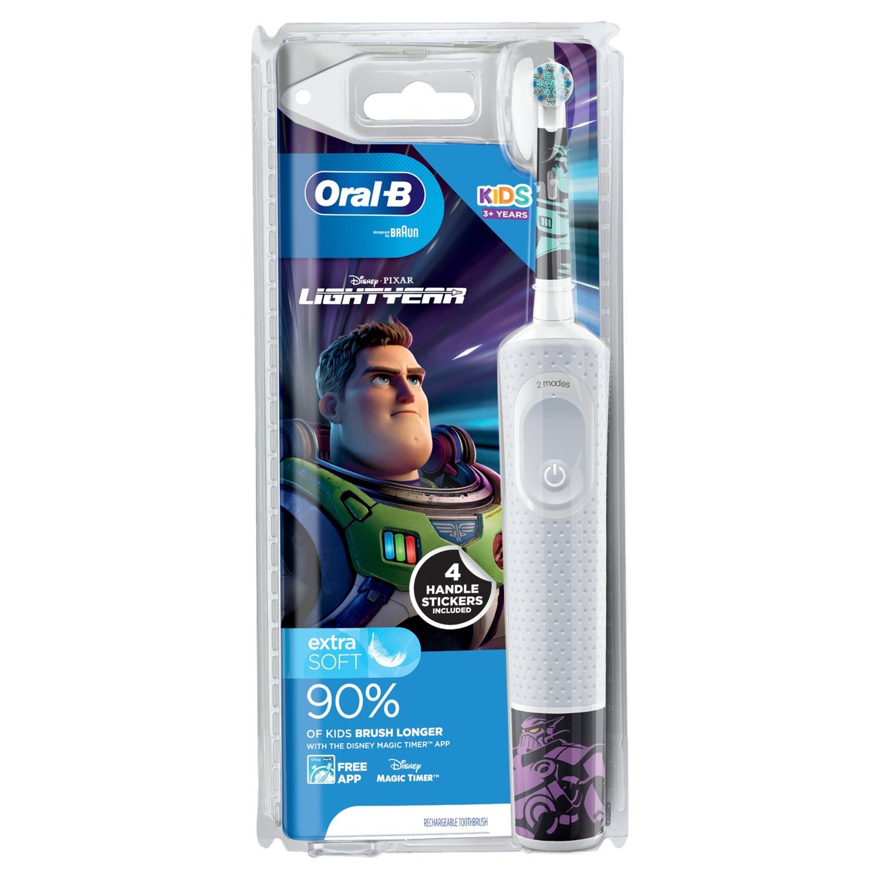 Oral B Kids Electric Toothbrush Lightyear Designed By Braun