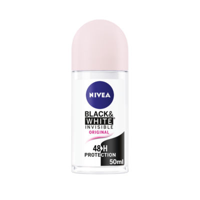 NIVEA Black & White Original 48h Anti-Perspirant Deodorant Roll-On  50ml