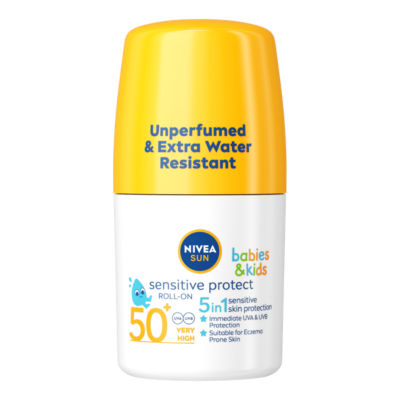 Nivea SUN Kids Sensitive Roll-on Sunscreen SPF 50+