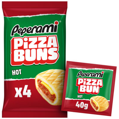 Peperami Pizza Buns Hot 4 x 40g