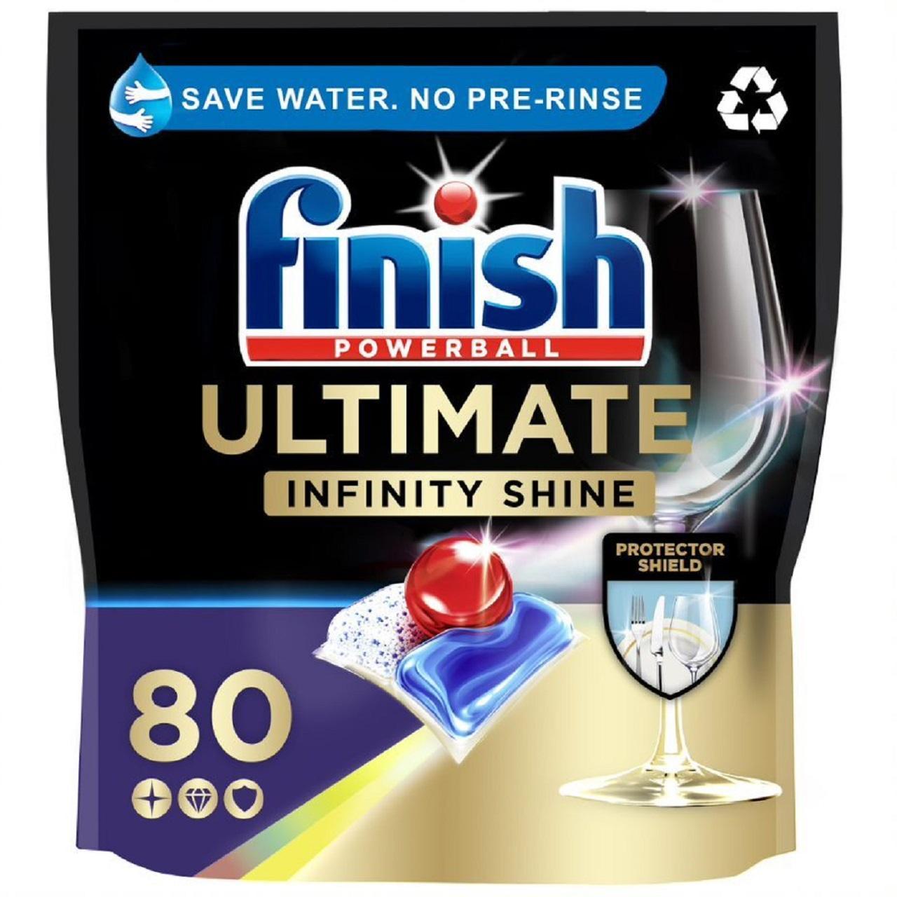 Finish Ultimate Plus All In One Lemon Dishwasher Tablets 52s (52