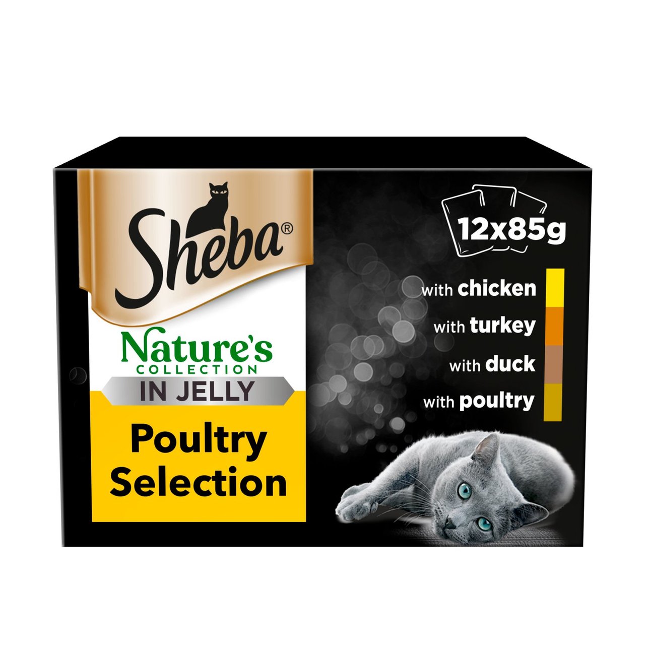 Sheba Adult Wet Cat Pouches Natures Collection Poultry in Jelly