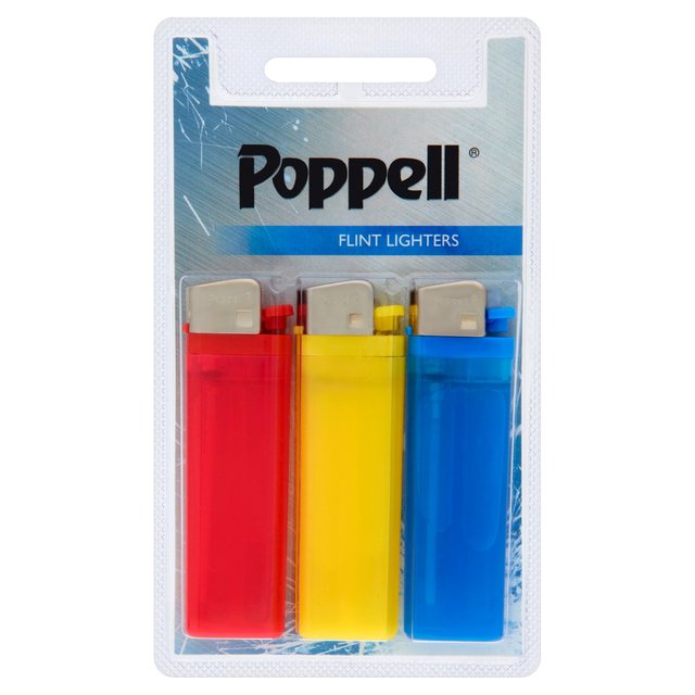 Poppell Lighters 3 per pack