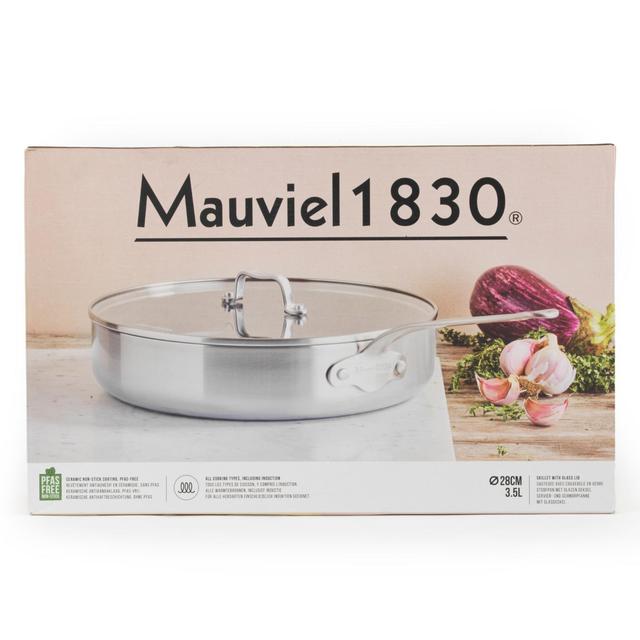 Mauviel Tri-Ply Covered Skillet 28cm 