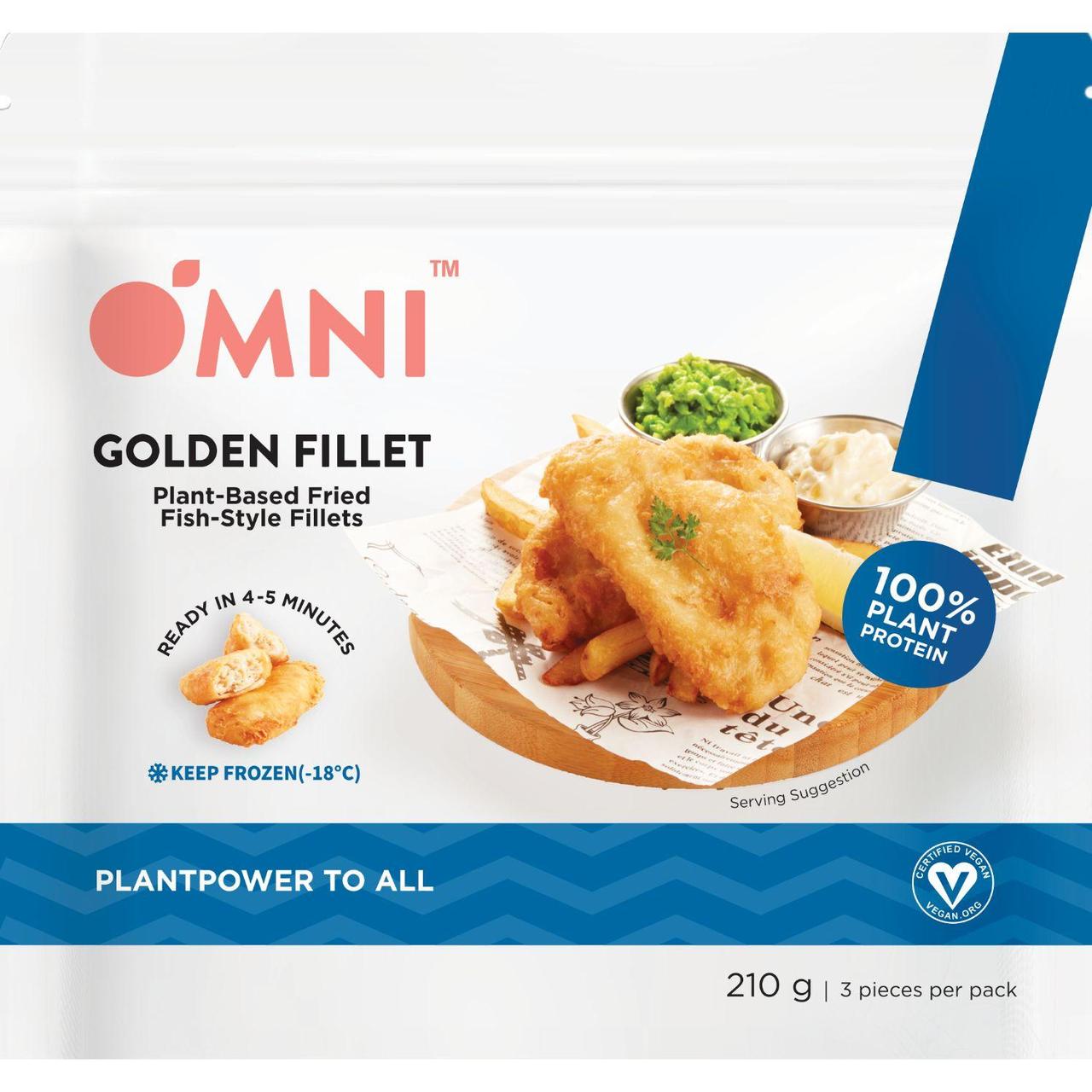 OmniFoods Omni Golden Fillet Plant-Based Fried Fish-Style Fillets