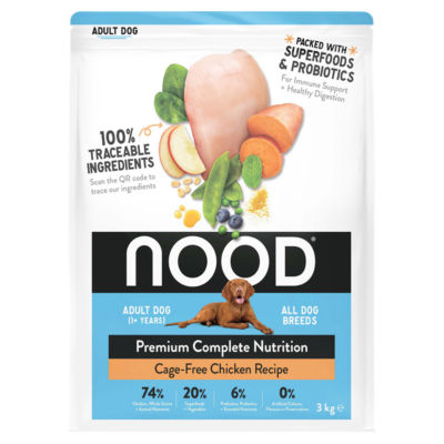 Nood Premium Complete Nutrition Cage-Free Chicken Recipe Adult Dog 1+ Years 3kg