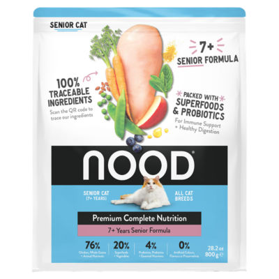 Nood Premium Complete Nutrition 7+ Years Senior Cat Formula 800g