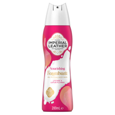 Imperial Leather Foamburst Shower Gel Lychee & Lotus Flower 200ml