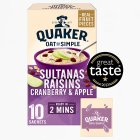 Quaker Oat So Simple Sultanas & Raisins Porridge Sachets 10x38.5g