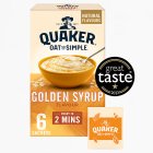 Quaker Oat So Simple Golden Syrup Porridge Sachets 6x36g