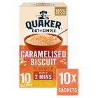 Quaker Oat So Simple Caramelised Biscuit Porridge Sachets 10x33.4g