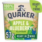 Quaker Oat So Simple Apple & Blueberry Porridge Cereal Pot