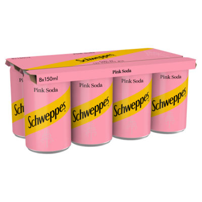 Schweppes Pink Soda 8 x 150ml