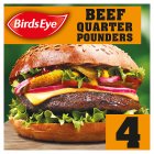 Birds Eye Original Beef Quarter Pounder With Onion Burgers x4 454g